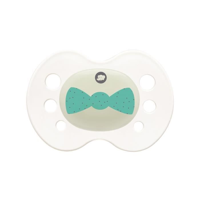 Sucette Réversible silicone nuit phospho 6/36M - X2 - Jungle Vibes Jungle Vibes