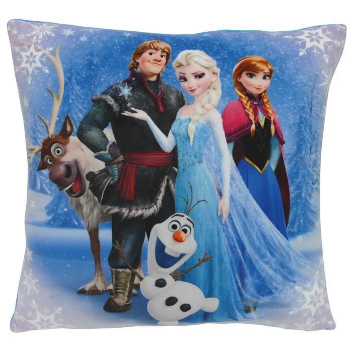 LA REINE DES NEIGES Coussin Carré