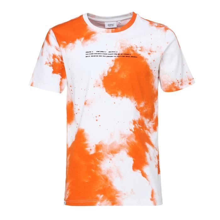 WESC T-shirt Skylar - Homme - Orange pumpkin