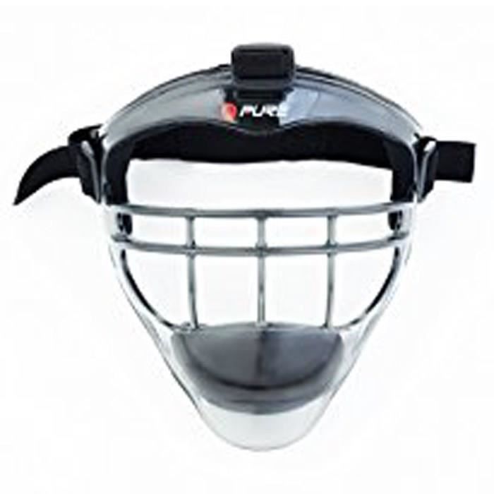 PURE2IMPROVE Masque Hockey Enfant - Multisport - Gris/Noir