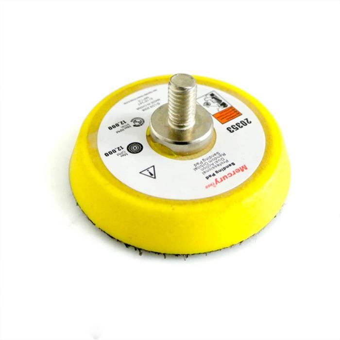 Silverline Plateau Support Auto-agrippant 150 Mm | Pour Ponceuse & Polisseuse | 8 Orifices Anti-poussière | Filetage UNF 9/16"