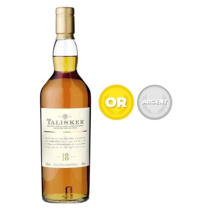 Whisky Talisker 18 ans (70cl)   Achat / Vente Whisky Talisker 18 ans