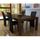 Chaise design bois noir (lot de 4)similicuir