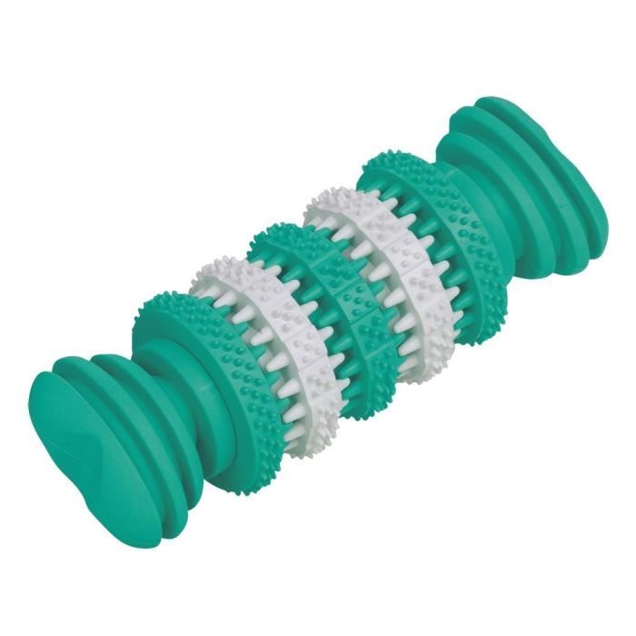 NOBBY Jouet Dental fun os en caoutchouc - Menthe - 15cm - Pour chien