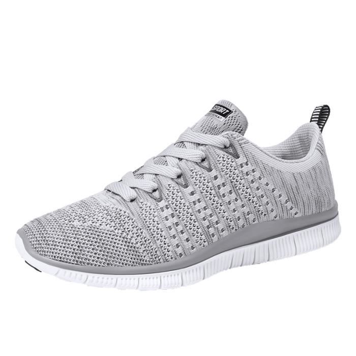 Respirantes D'été Pour Achat Course Homme Gris De Chaussures 80knPwO