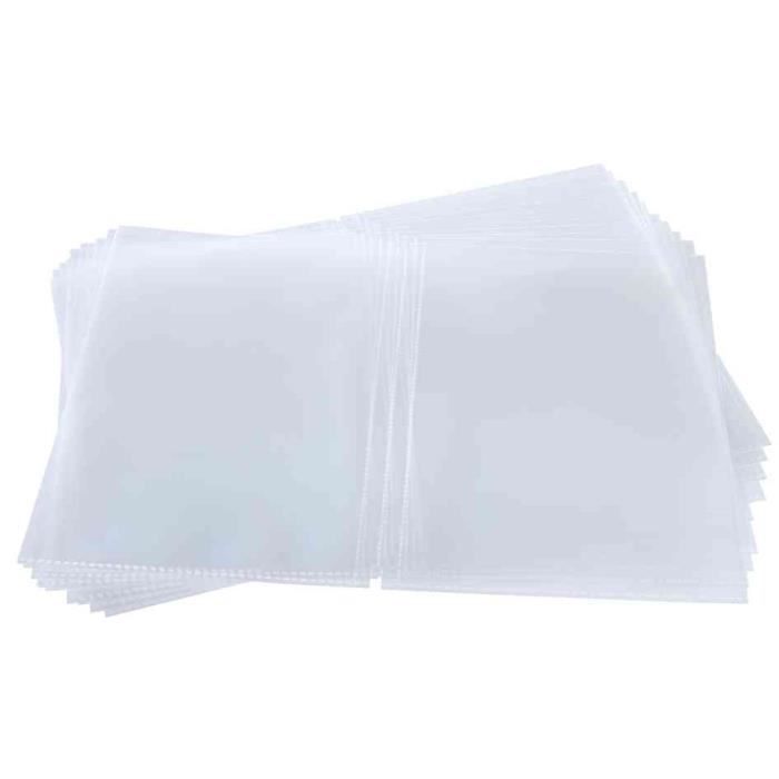 Boîte De 100 Pochettes Perforées Transparentes A4 - Ouverture Par Le Haut, 80 Microns, 100% Recyclable - Made In Germany - 9