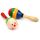 2x Maraca en bois hochets Shaker Percussion Kid jo