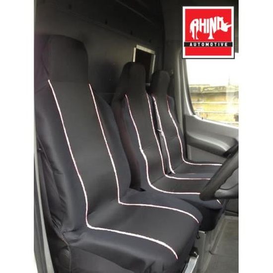 VAUXHALL MOVANO 2014 DELUXE RACING red VAN SEAT COVERS 2+1