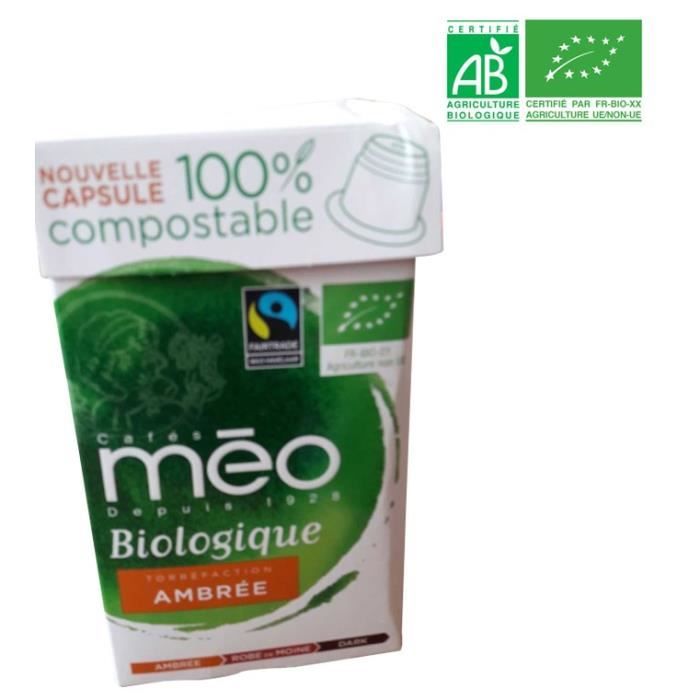 MAX HAVELAAR Café Ambré Bio - 10 capsules - 53g