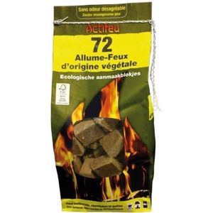Cubes allume feu - Origine végétale - Pour barbecu