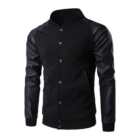 Homme Base Jacket Printemps ball Rabattu Loisir Vêtement Uniforme Blouson Col De Veste fYwxZSTdqT