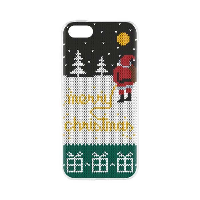FLAVR Coque Cardcase Ugly Xmas Sweater Yellow Snow - Iphone 5 / 5s / SE