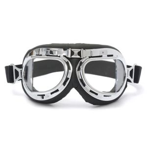 Jaune Vintage Moto Lunettes De Moto Volante Scooter Aviator Casque