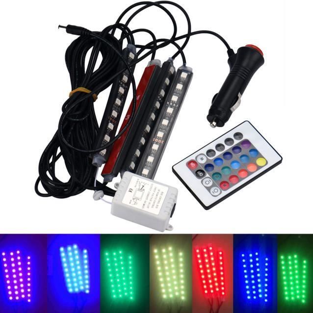 conduit de voiture frais intérieur rgb la lumière