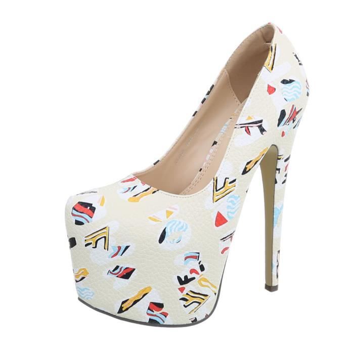 35 Gris L'escarpin Beige Chaussures Multi Femme Aiguilles yvm8ONn0w