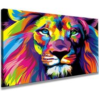 TABLEAU - TOILE 80 x 60 cm impression sur toile Lion 4001-SCT - pe TABLEAU - TOILE 80 x 60 cm impression sur toile Lion 4001-SCT - pe