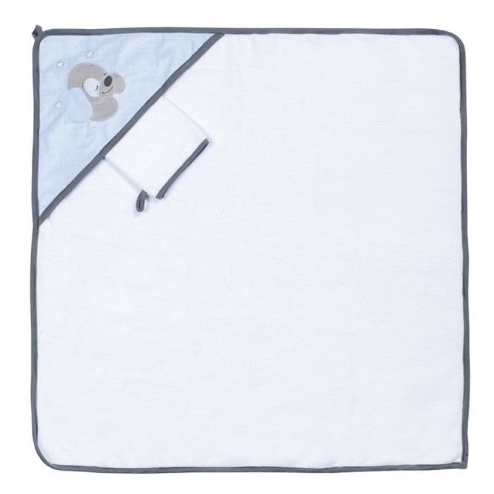 NATTOU - Sam&Toby Cape de bain + Gant 75x75cm