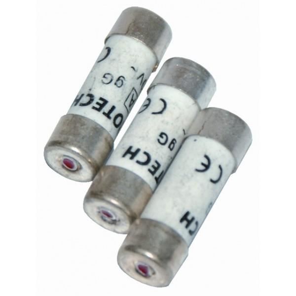 VOLTMAN 3 Fusibles à voyant - 10,3 x 31,5 mm - 16 A