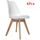 Lot de 4 Chaises Rétro Tulip bois de hêtre massif