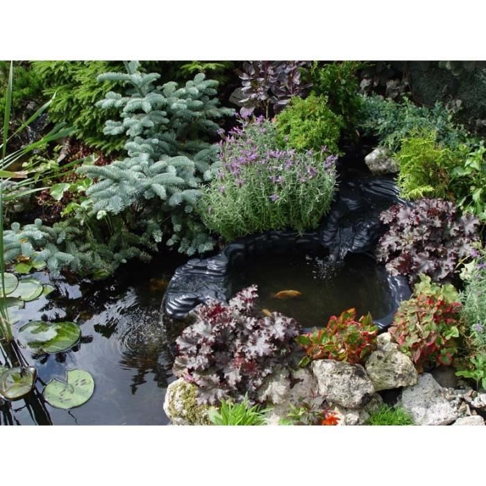 Cascade pour bassin UBBINK Rocher mini noire L.0.55 x l.0.65 m x P.15 cm