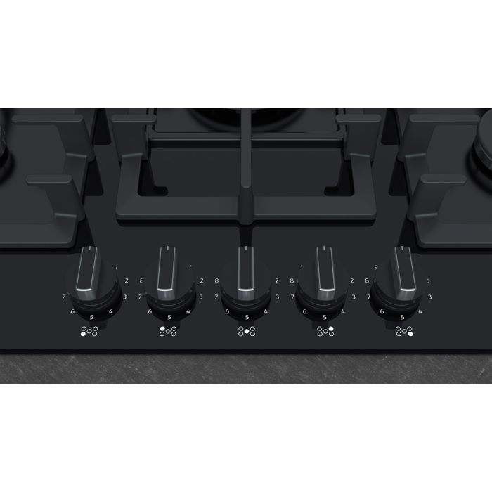 Neff - table verre gaz 75cm 5 feux noir - t272