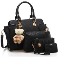 SAC À MAIN LULUA Set de sacs Femme - Porté épaule - Noir SAC À MAIN LULUA Set de sacs Femme - Porté épaule - Noir