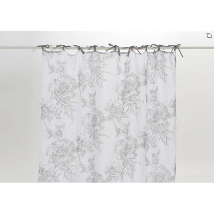 Rideaux Amadeus noués blancs avec roses 3 m Ven... - Achat / Vente ... Rideaux Amadeus noués blancs avec roses 3 m Ven... - Achat / Vente ...