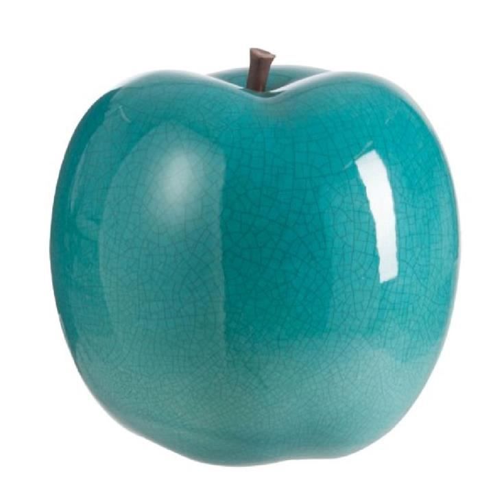 pomme deco en ceramique couleur bleu 18 cm achat vente pomme deco en ceramique couleur bleu 18 cm achat vente