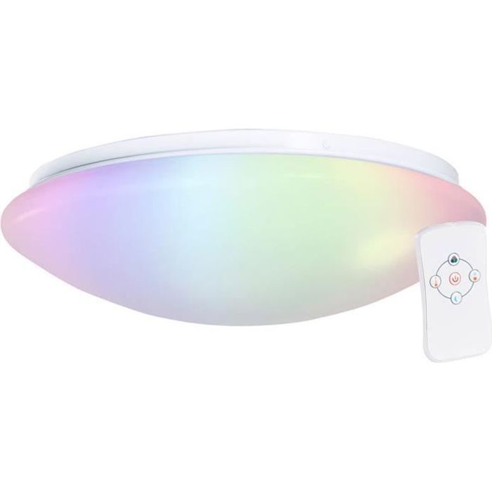 RGB DEL plafond projecteur variateur lampe mur pivotante Télécommande Big Light