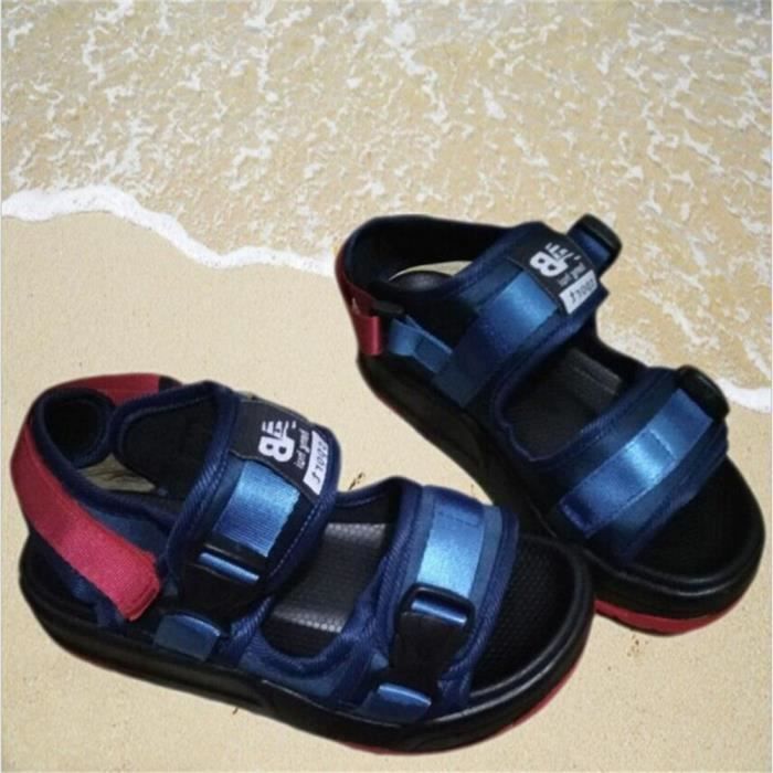 40 Gris Pour Chaussure Respirant Hommes Antidérapant Plage Qualité 44 Meilleure Été Plus Confortable Taille Sandales bleu noir Sandale EOqZ1