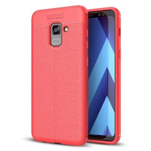 coque samsung a8 rouge silicone