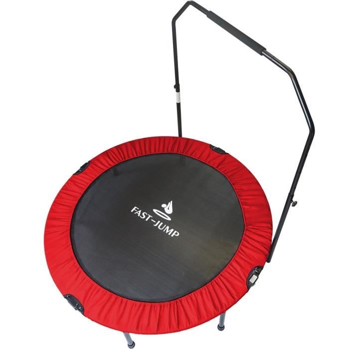 FAST JUMP Mini trampoline pliable Door-Bar - 122cm - Rouge