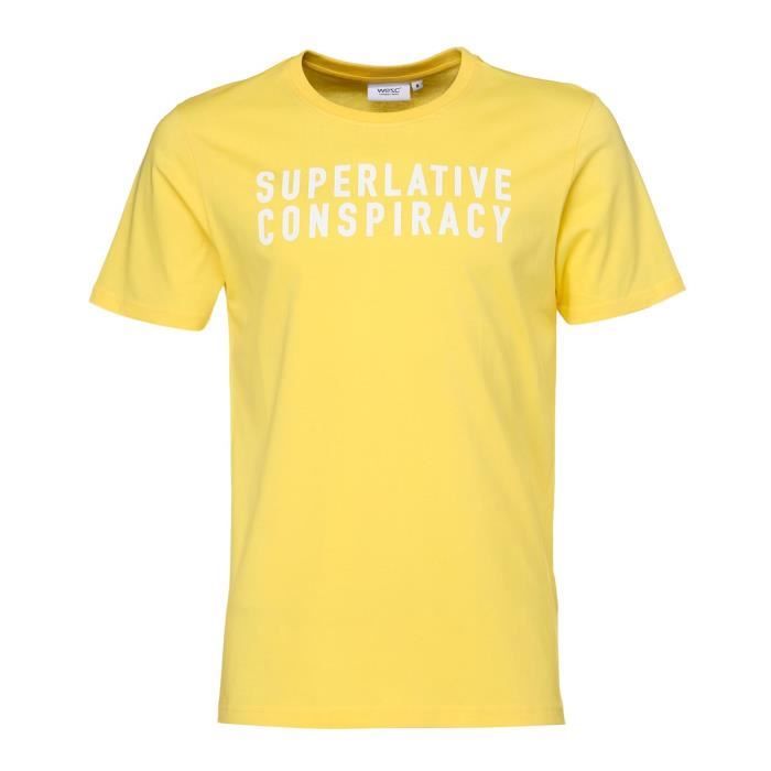 WESC T-shirt Superlative conspi - Homme - Jaune