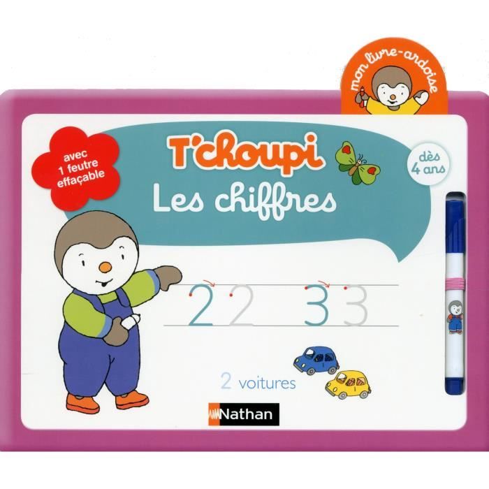T'CHOUPI ARDOISES Mon livre ardoise T'choupi - Les chiffres