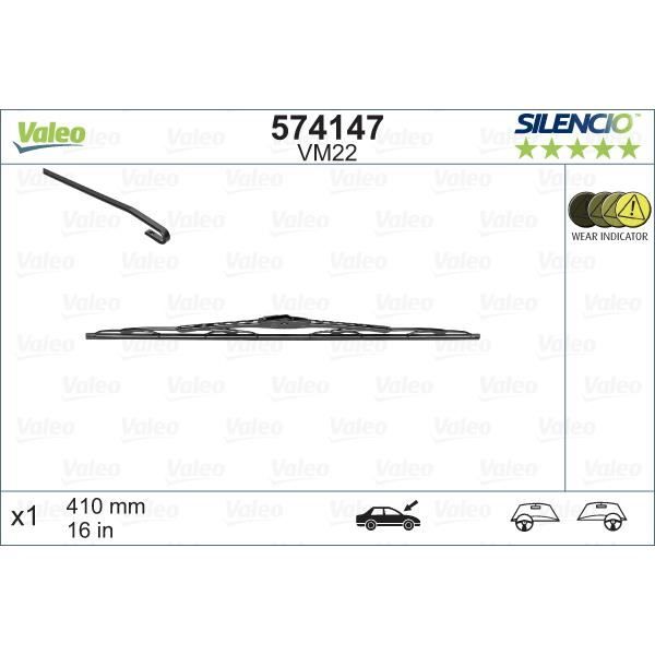 VALEO Kit 1 Balai Silencio VM22