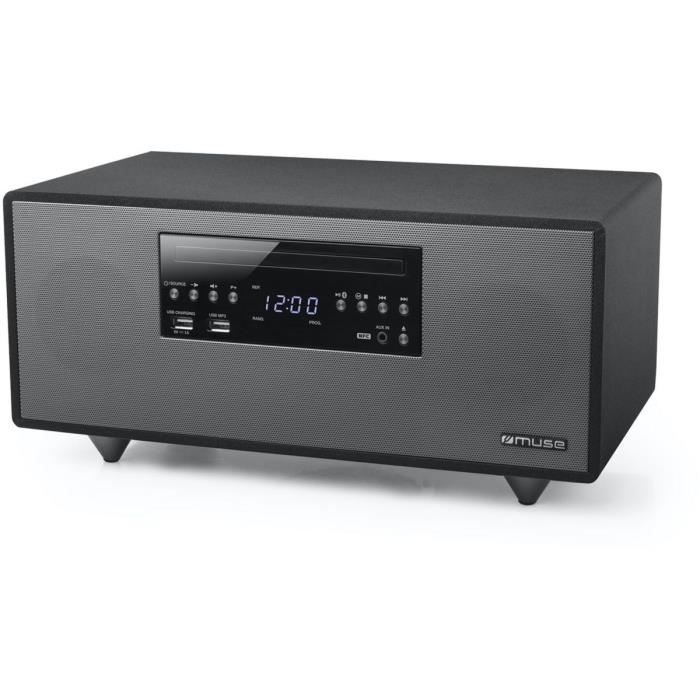 MUSE M690BTC Enceinte Bluetooth Radio FM Lecteur CD Port USB Noir enceinte nomade