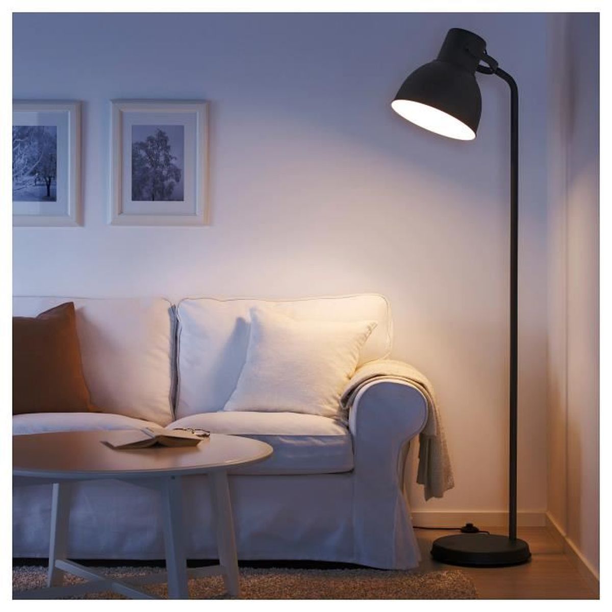 Hektar Lampadaire Vintage H181cm Gris Foncé sdxhrCBtQo