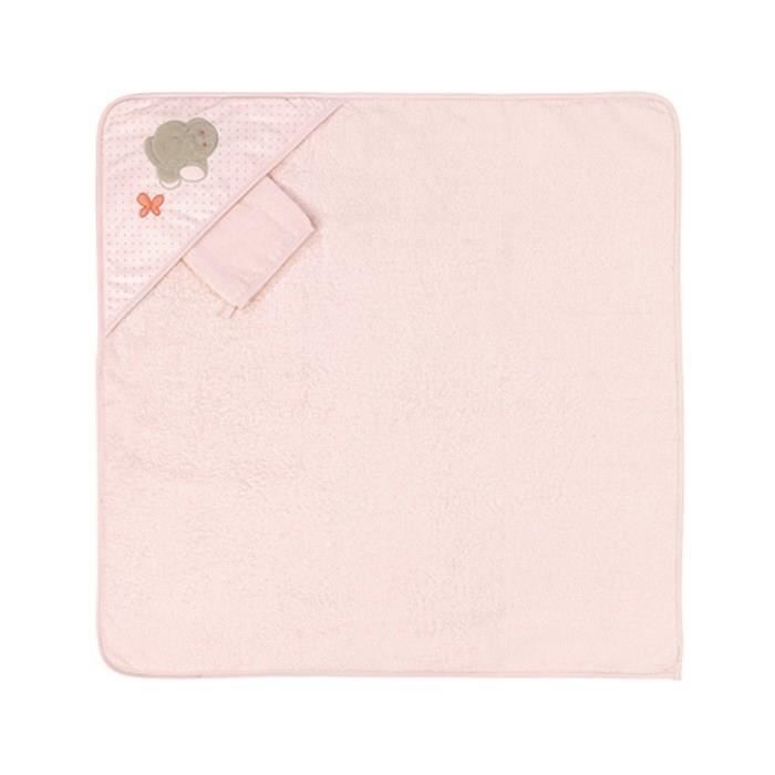 NATTOU - Adèle&Valentine Cape de bain + Gant 75x75cm