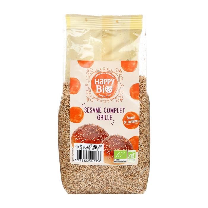HAPPY BIO Sésame complet grillé bio - 250 g