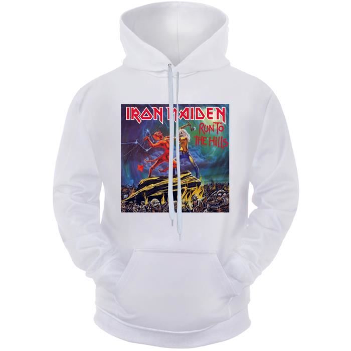 Sweat shirt de Iron Maiden fermé à imprimé 3D couverture d'album à capuche, Run to the Hillst pour homme, femme style mixte Sweat shirt de Iron Maiden fermé à imprimé 3D couverture d'album à capuche, Run to the Hillst pour homme, femme style mixte