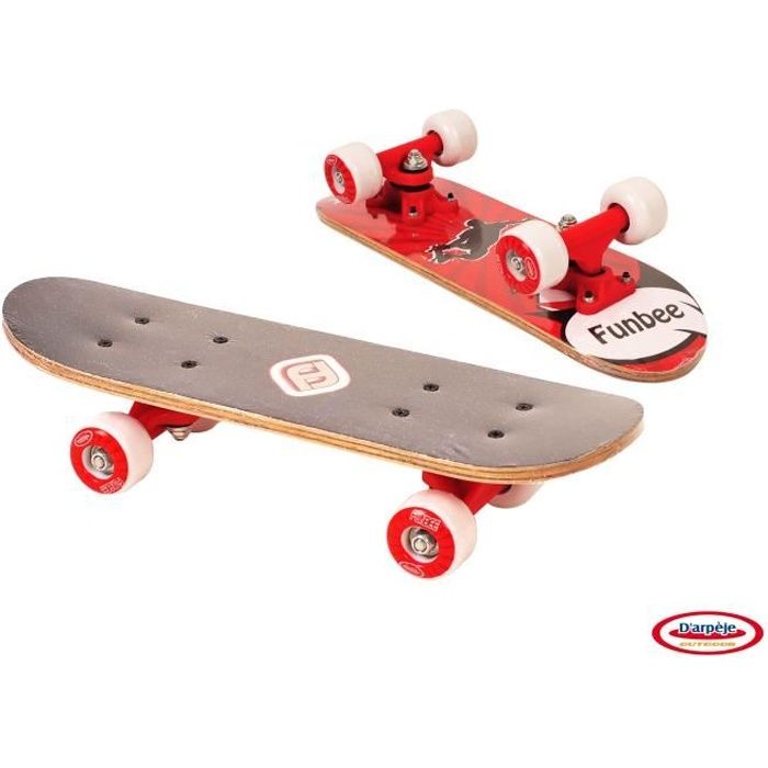 Mini Skate Erable - 17 pouces - Rouge