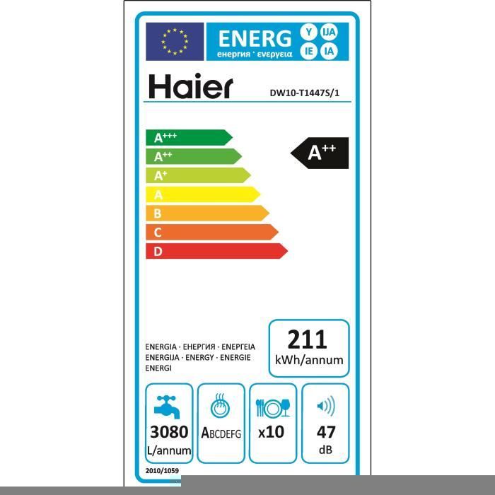  DW10-T1447S - Lave-vaisselle posable - 10 couverts2