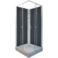 CABINE DE DOUCHE Cabine de douche Minea 80x80cm Fond gris CABINE DE DOUCHE Cabine de douche Minea 80x80cm Fond gris