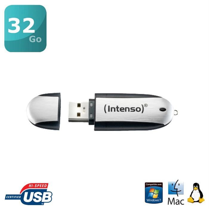 Clé USB 32 Go   Interface USB2.0 Hi Speed   Vitesse de lecture 28MB/s