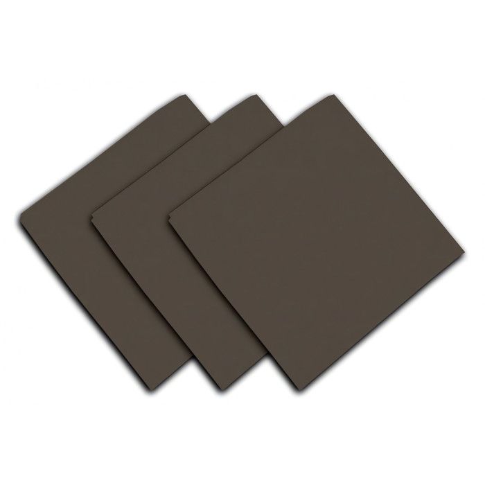 SOLEIL D'OCRE Lot de 3 serviettes de table Panama - 45x45 cm - Beige taupe