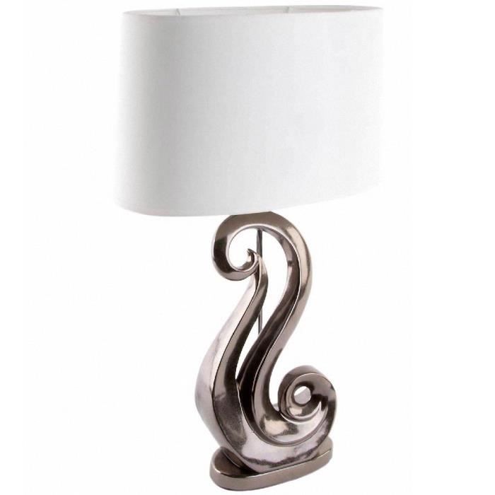 Jour Lampe 56 Cm Ceramique Blanc Grande Vente Abat En Achat DIE2H9