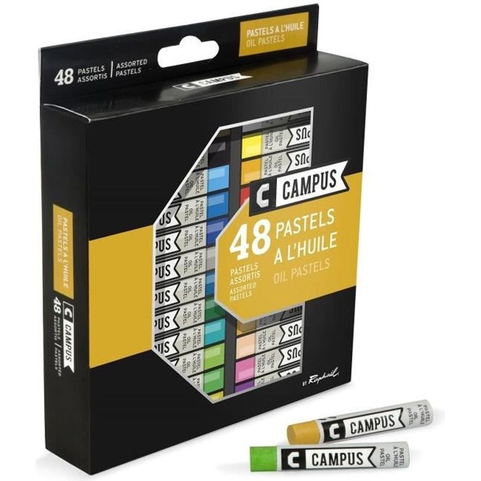 CAMPUS Boîte Pastels à l'huile de 48 couleurs Achat / Vente pastels