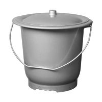 CUVETTE WC SEULE Seau Hygiènique Adulte Gris Silver avec anse et co CUVETTE WC SEULE Seau Hygiènique Adulte Gris Silver avec anse et co