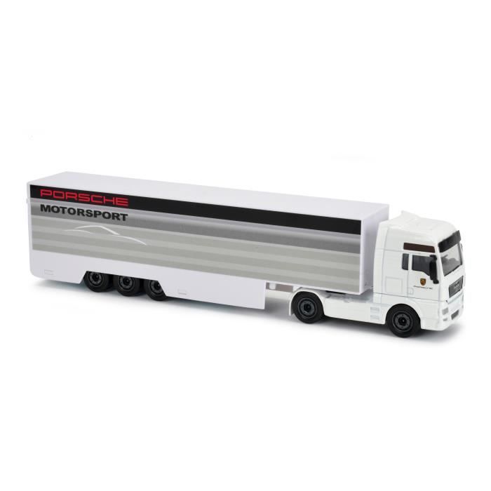 MAJORETTE - Racing Truck + 2 Porsche grises