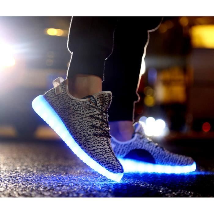 Gris Sneaker 2016 Mode Coul Printemps Achat Nouvelle Led 7 JFcKl1